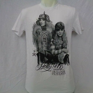 NWOT True Love & False Idols White Twins T-Shirt